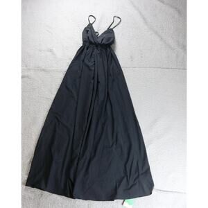 New Halara Dress Maxi Xs Black Breezeful V Neck Flowy Quick Dry Casual Slip On